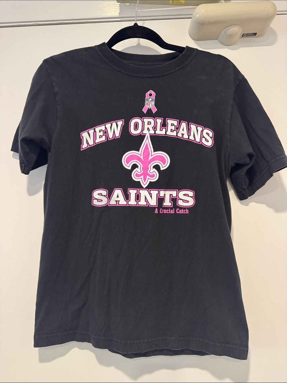New Orleans Saints Vintage Breast Cancer T-Shirt